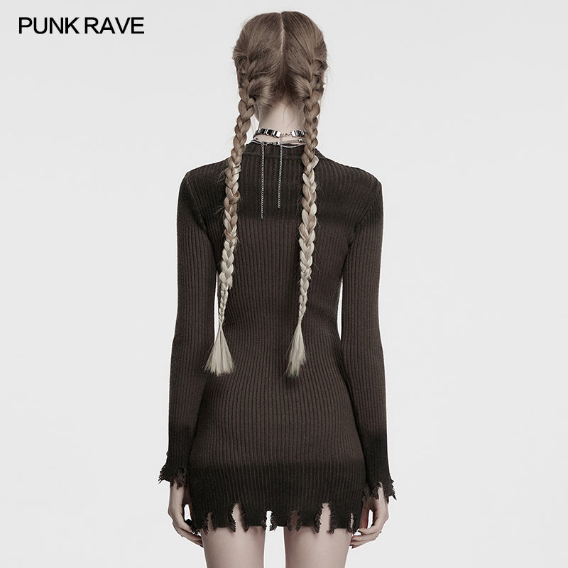 Punk Rave Lunar Eclipse Embroidered Dress