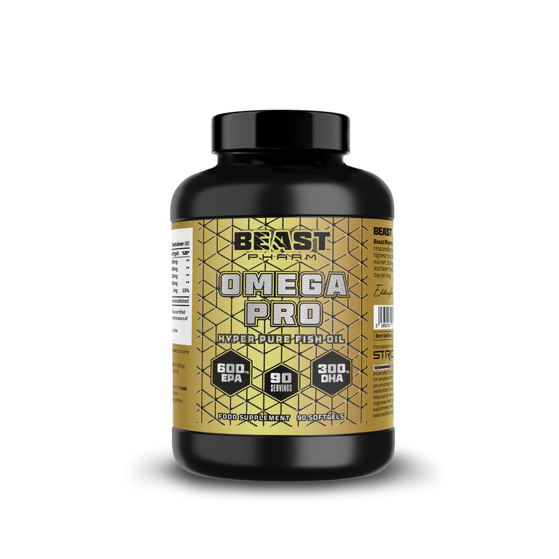 BEAST Omega 3 Pro - Hyper Pure Fish Oil with 600mg EPA & 300mg DHA