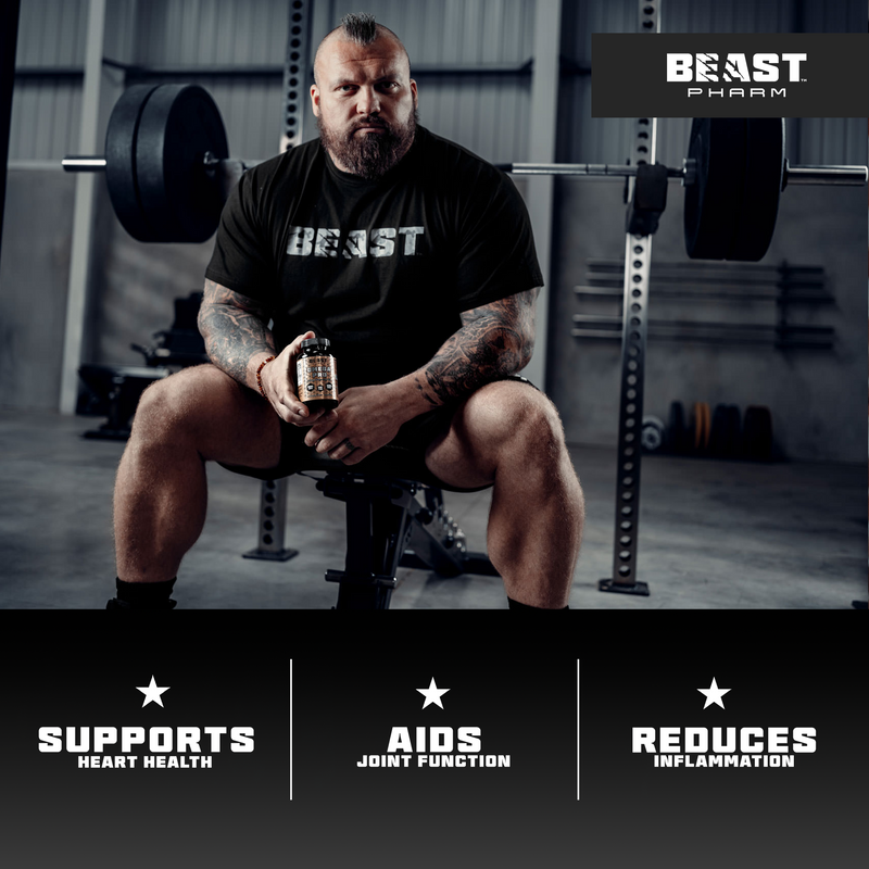 BEAST Omega 3 Pro - Hyper Pure Fish Oil with 600mg EPA & 300mg DHA