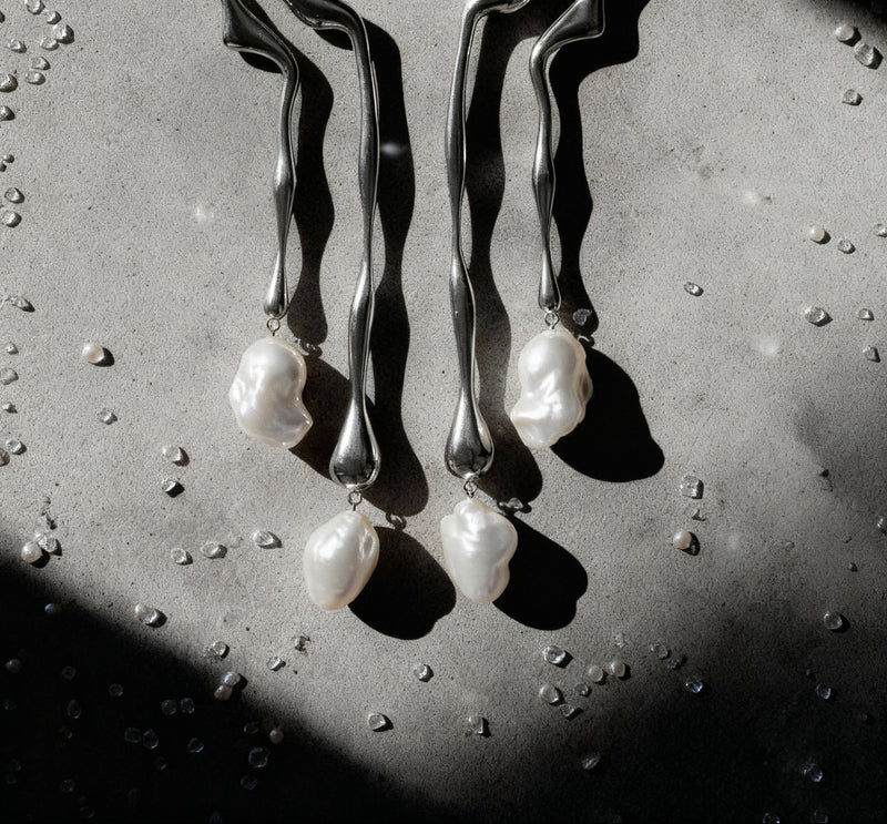 Melia Pearl Drops | Sterling Silver