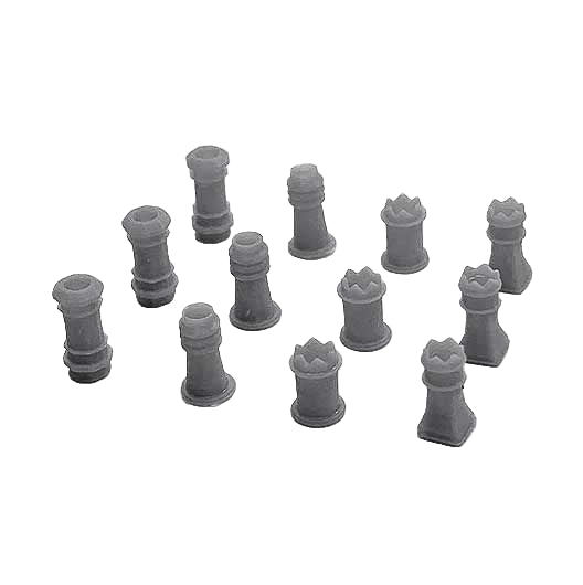 OO Scale Ready to Paint Chimney Pot - Mixed (12 pack)