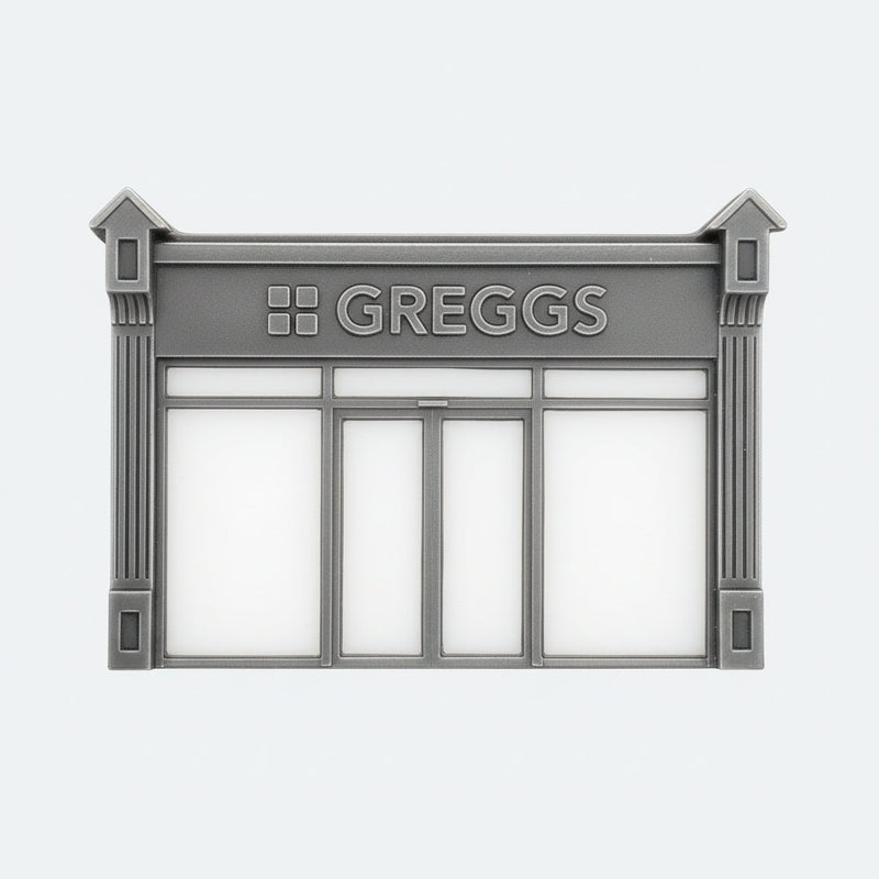 OO Scale Ready to Paint Victorian Shopfront - Style 4 - Greggs (1 piece)