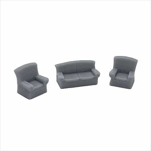 OO Scale Ready to Paint Sofa and Armchair