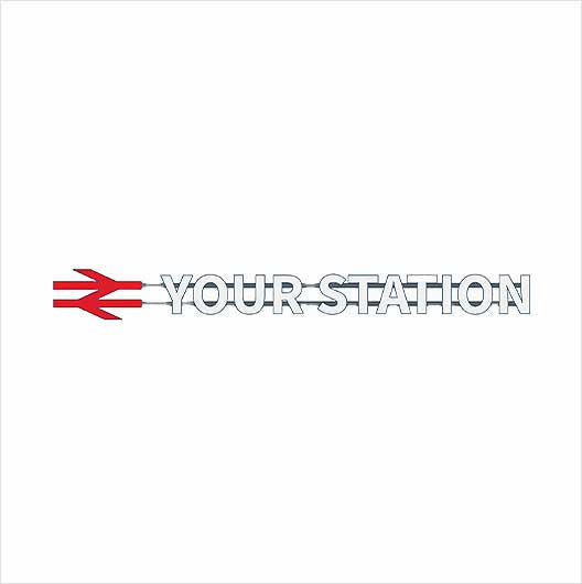 OO Scale Ready to Paint Personalised Station Sign