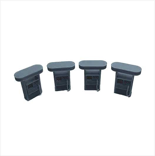 OO Scale Ready to Paint Modern Petrol Pump (4 pack)