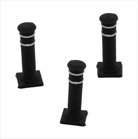 OO Scale Pre-Coloured Pedestrian Bollards