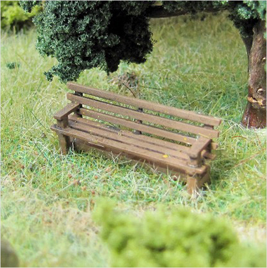 TT Scale Ready to Paint Wooden Bench (6 pack)