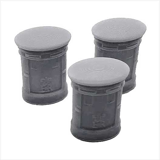 OO Scale Ready to Paint Double Post Box (3 pack)