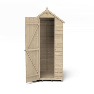 4LIFE Overlap Pressure Treated 4ft x 3ft Apex Shed - No Window