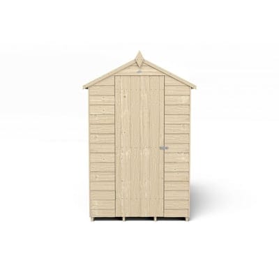 4LIFE Overlap Pressure Treated 6ft x 4ft Apex Shed - 4 Windows