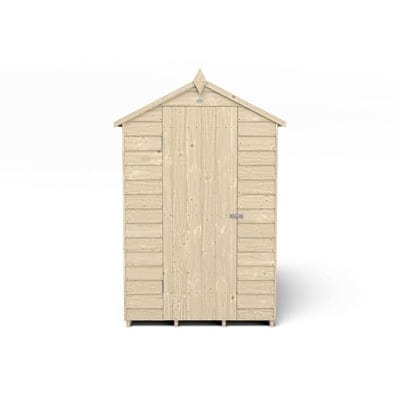 4LIFE Overlap Pressure Treated 6ft x 4ft Apex Shed - No Window