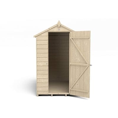 4LIFE Overlap Pressure Treated 6ft x 4ft Apex Shed - No Window