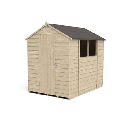 4LIFE Overlap Pressure Treated 7ft x 5ft Apex Shed