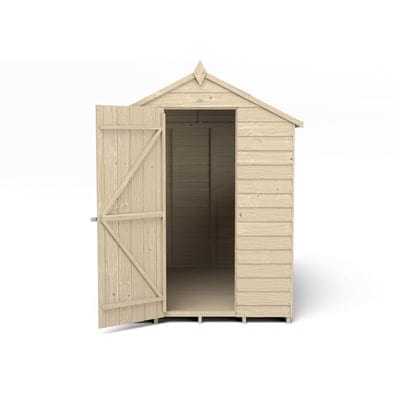 4LIFE Overlap Pressure Treated 7ft x 5ft Apex Shed