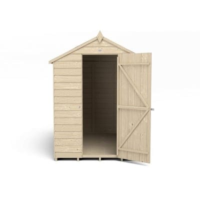 4LIFE Overlap Pressure Treated 7ft x 5ft Apex Shed - No Window