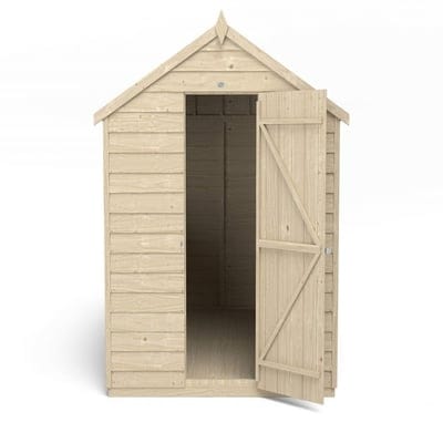 4LIFE Overlap Pressure Treated 8ft x 6ft Apex Shed