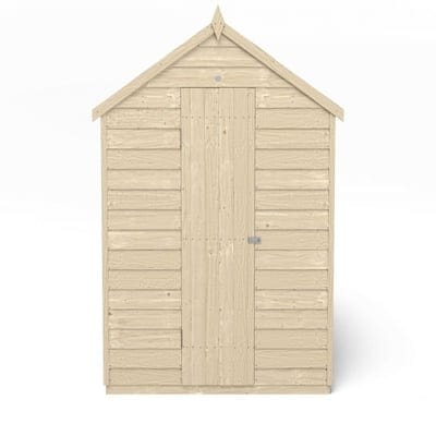 4LIFE Overlap Pressure Treated 8ft x 6ft Apex Shed - No Window