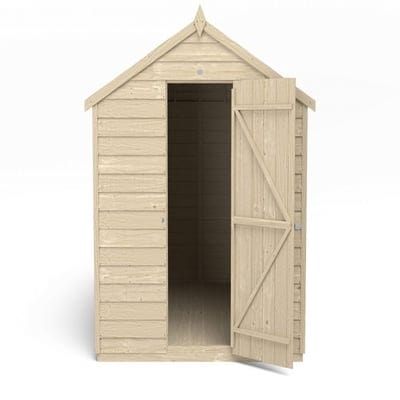 4LIFE Overlap Pressure Treated 8ft x 6ft Apex Shed - No Window