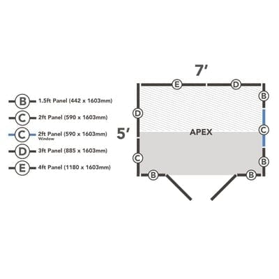 4LIFE Overlap Pressure Treated Apex Shed Double Door - All Sizes