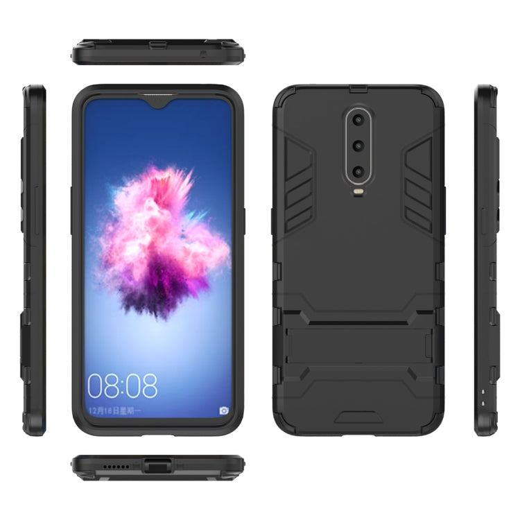 Shockproof PC + TPU  Case for OPPO R17 Pro, with Holder, For OPPO R17 Pro