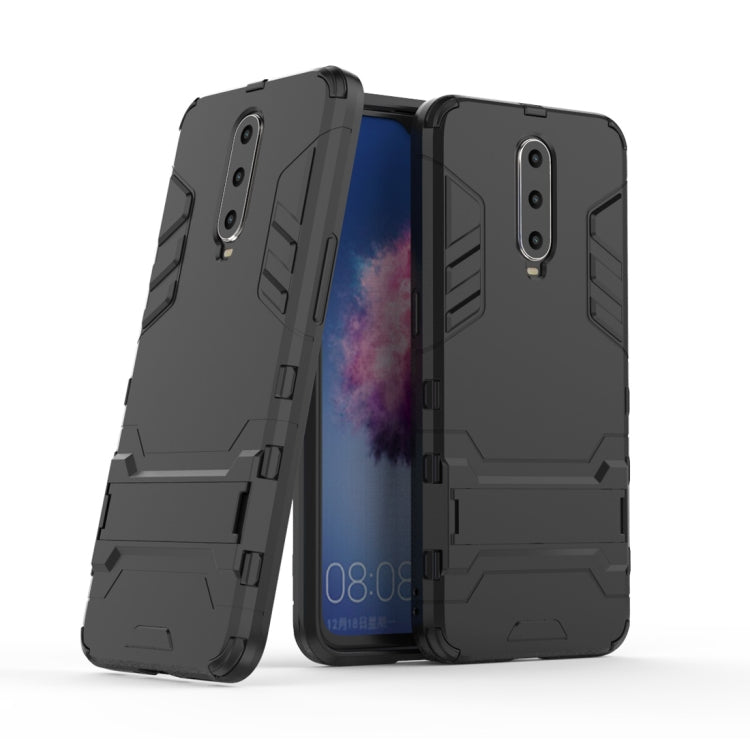 Shockproof PC + TPU  Case for OPPO R17 Pro, with Holder, For OPPO R17 Pro