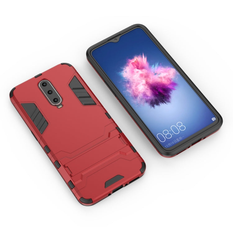 Shockproof PC + TPU  Case for OPPO R17 Pro, with Holder, For OPPO R17 Pro