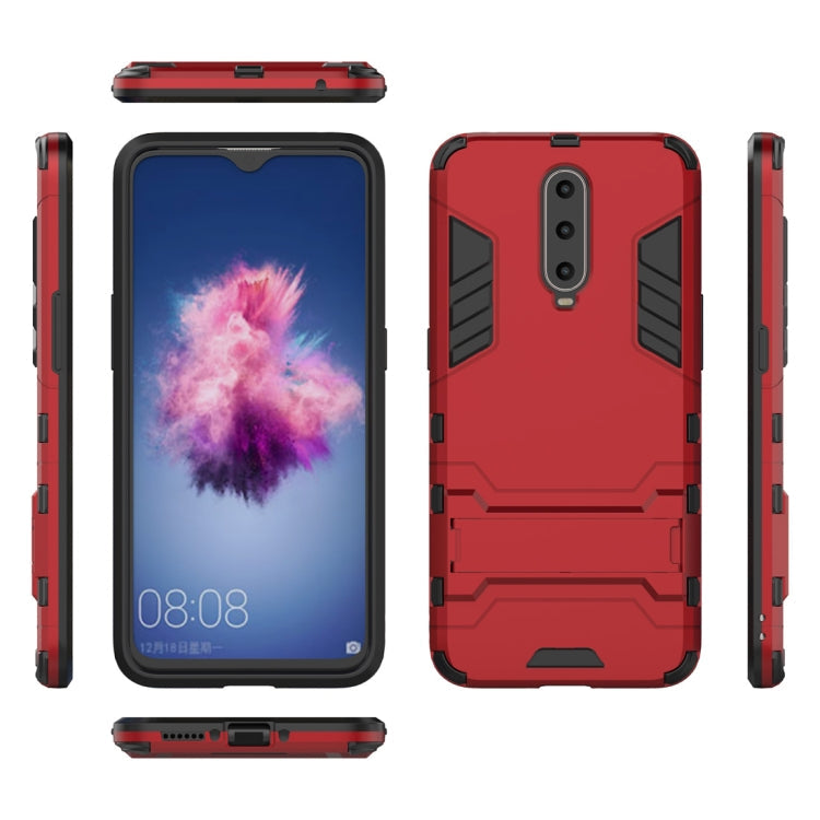 Shockproof PC + TPU  Case for OPPO R17 Pro, with Holder, For OPPO R17 Pro