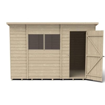 4LIFE Overlap Pressure Treated Pent Shed - All Sizes