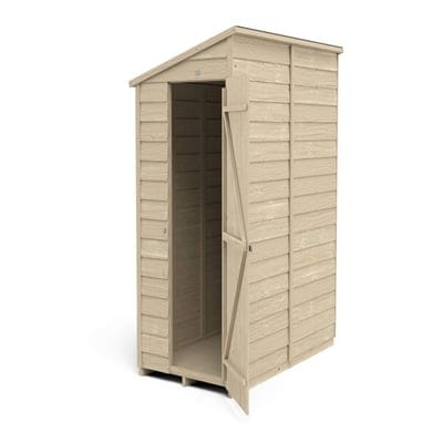 4LIFE Overlap Pressure Treated 6ft x 3ft Pent Shed - No Window