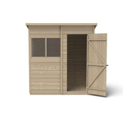 4LIFE Overlap Pressure Treated Pent Shed - All Sizes