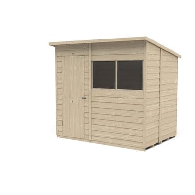 4LIFE Overlap Pressure Treated Pent Shed - All Sizes