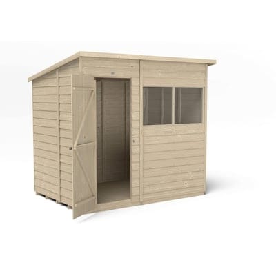 4LIFE Overlap Pressure Treated Pent Shed - All Sizes