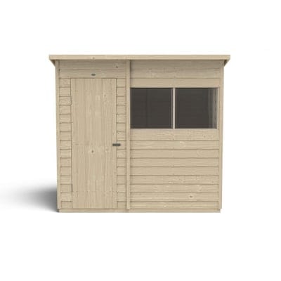 4LIFE Overlap Pressure Treated Pent Shed - All Sizes