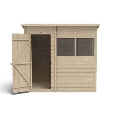 4LIFE Overlap Pressure Treated Pent Shed - All Sizes