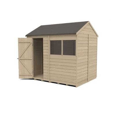 4LIFE Overlap Pressure Treated Reverse Apex Shed - All Sizes