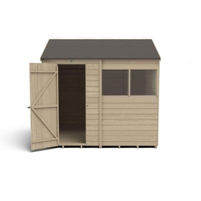 4LIFE Overlap Pressure Treated Reverse Apex Shed - All Sizes