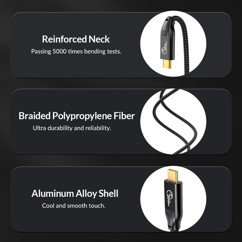 ORICO USB-C L-Shaped 3.2 Gen2 20GBps High-speed Extension Cable