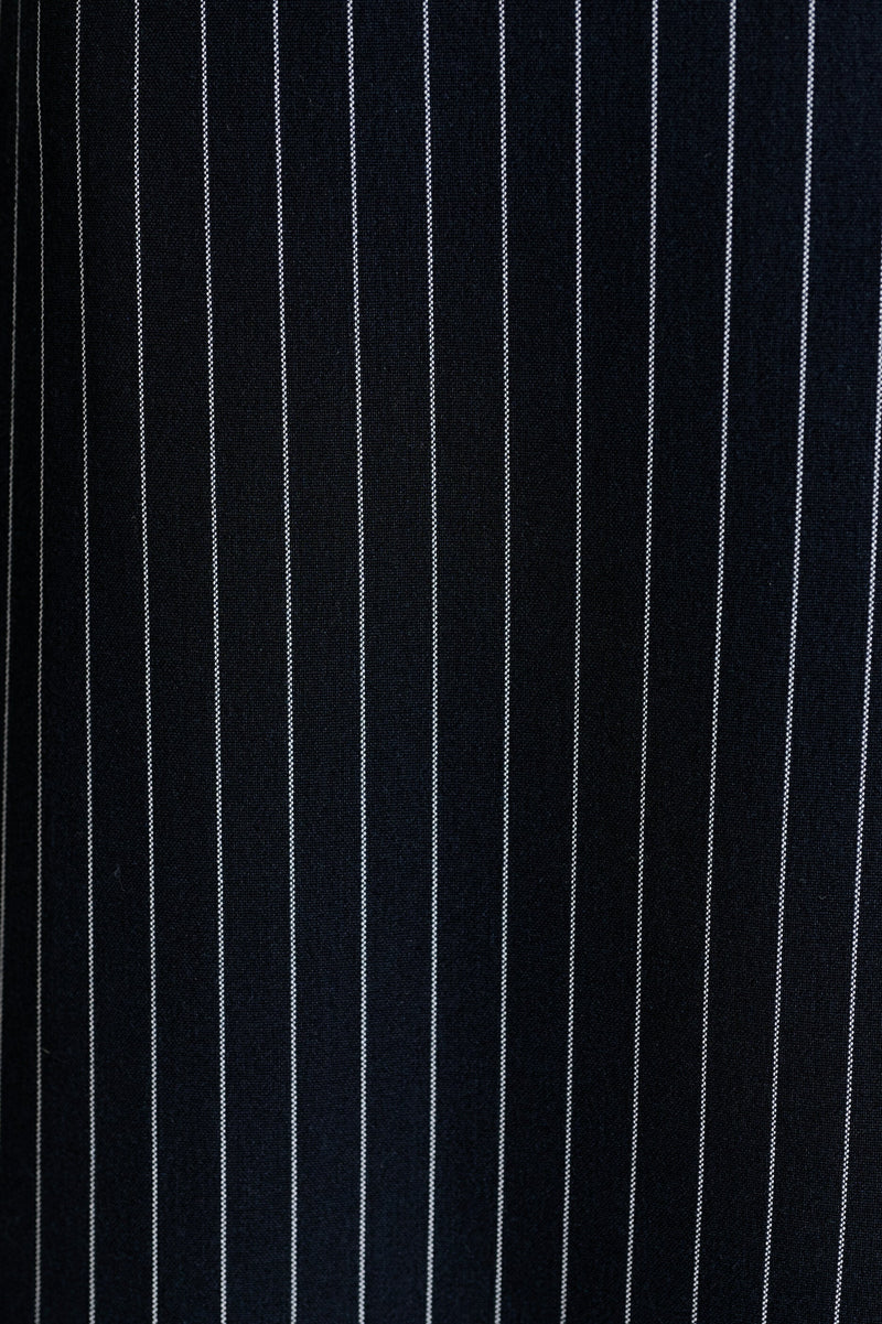 Tilde Navy Pinstripe Straight Leg Trouser