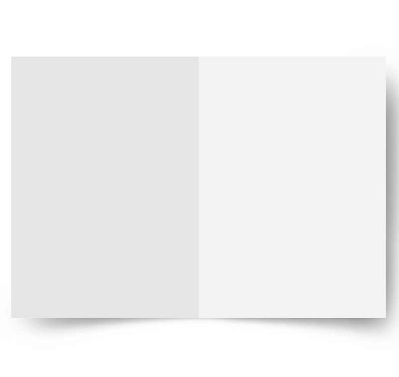 50 x 5"x7" Greeting Card Blank Inserts For Wedding Invites, Card Making. White 100gsm