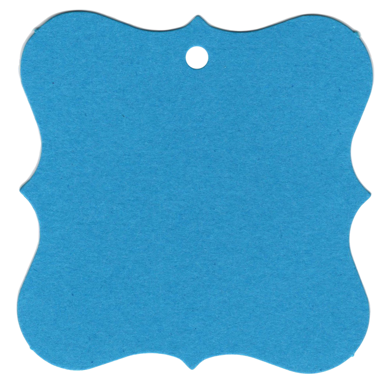 100 Designer Gift Tags with White Satin Ribbon -  21 Colours, Birthday Xmas