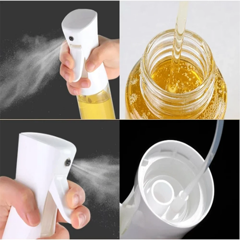 Oil Spray for Cooking - Reusable Olive Oil Dispenser Bottle Mist Sprayer Accessory for Kitchen