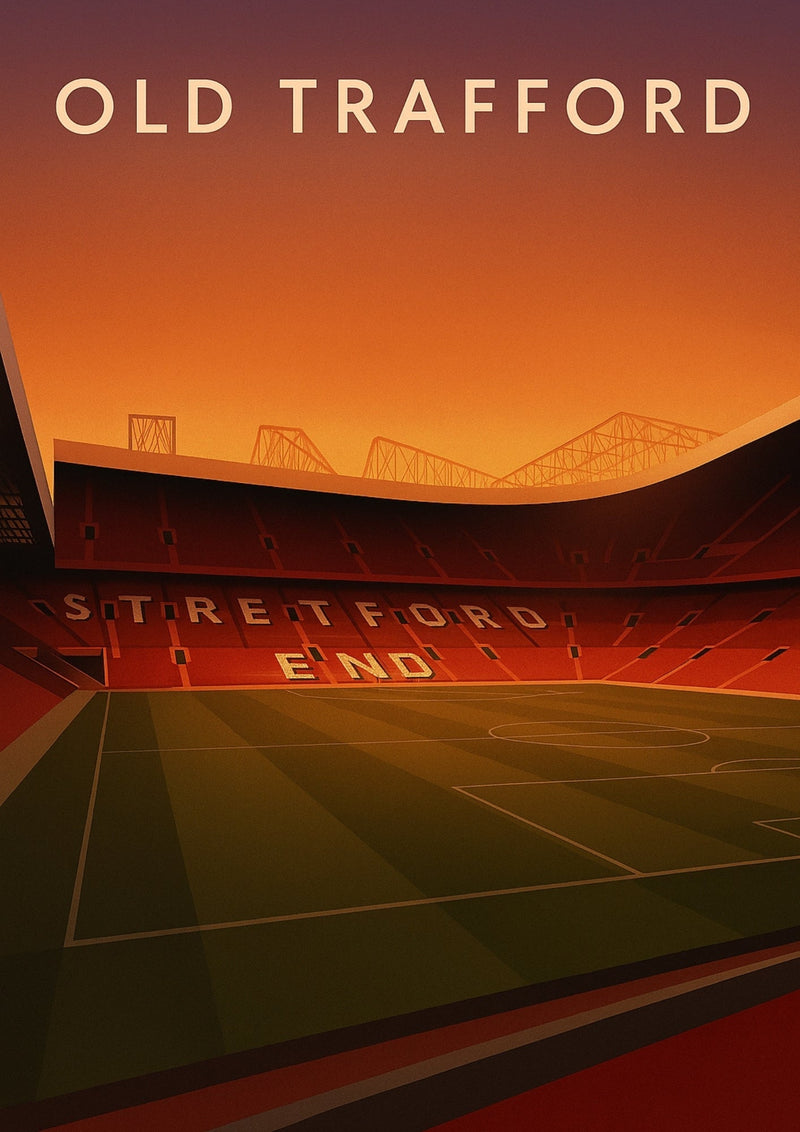 Stretford End Old Trafford – Man United Inspired Stadium Wall Art