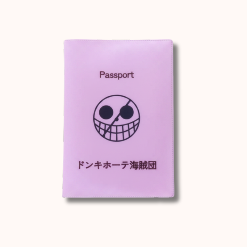 One Piece Donquixote Pirates Pink Passport Cover