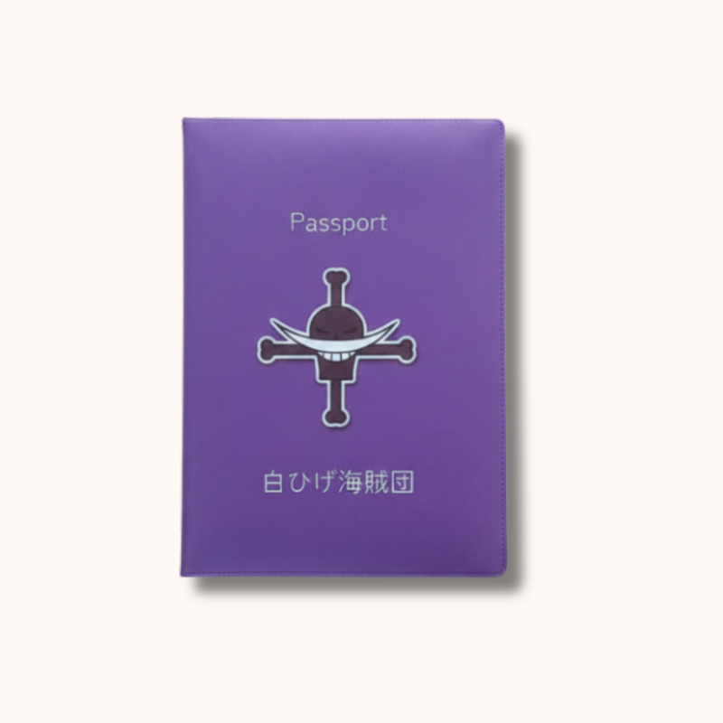 One Piece Whitebeard Pirates Purple Passport Cover