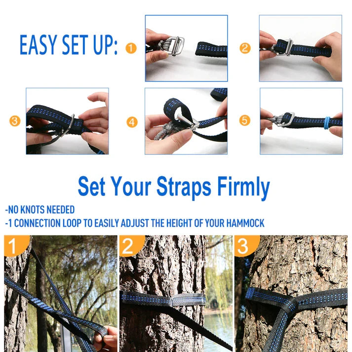 Onewind Hammock Tree Straps - Blue