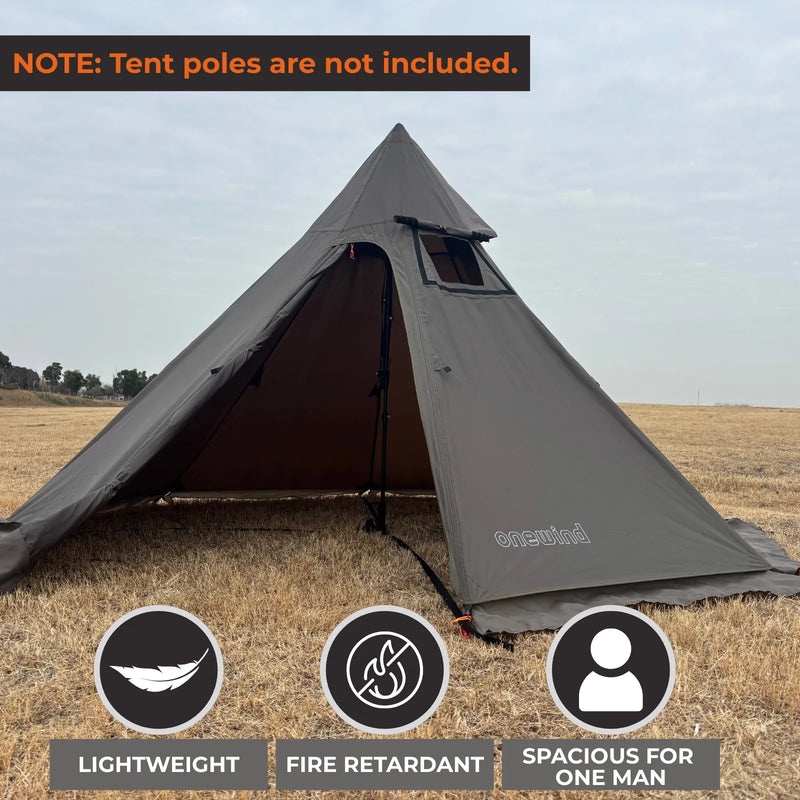 Onewind Summit Solo Teepee Hot Tent with Stove Jack