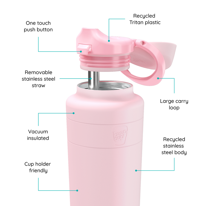 Ora Insulated Water Bottle - 950ml | Pashmak Pink