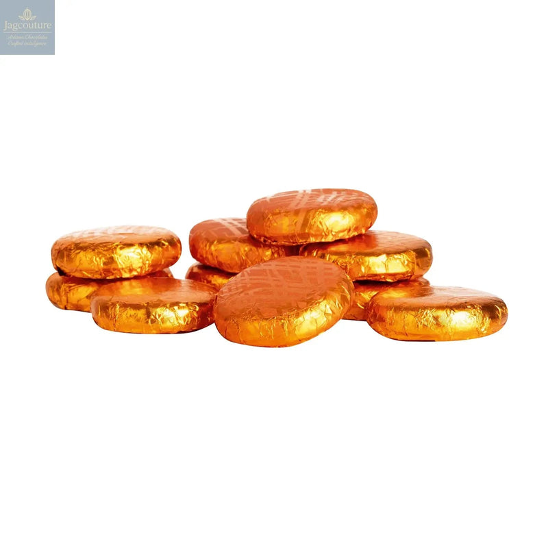 Orange crème - dark chocolate covered fondant in orange coloured foil 120pcs