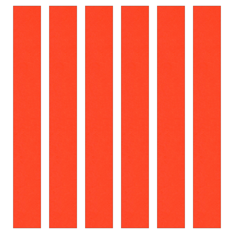 Orange Paper Chain Card Strips. 5 Meter / 16 Feet Long. Wedding Party Decor
