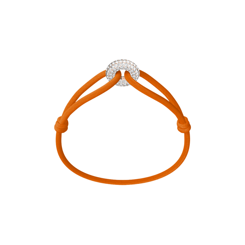 Rose Soho Pavé Cord Bracelet